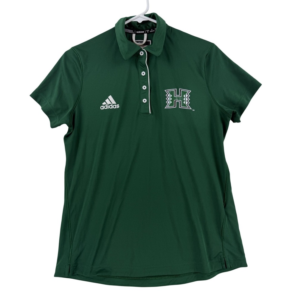 Adidas Hawaii‎ Rainbow Warriors Polo Shirt Womens Medium Green NCAA Football